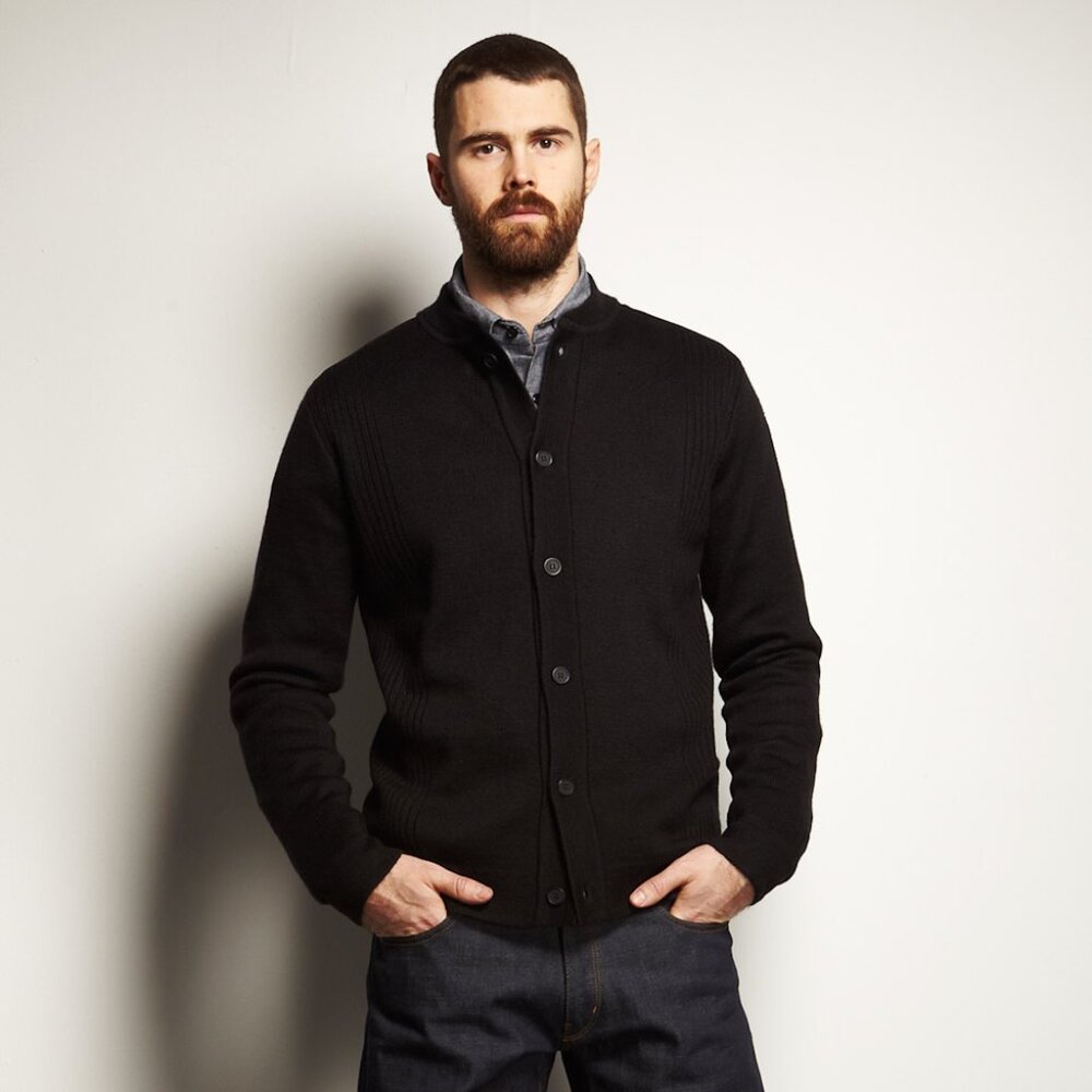 Dunderdon Black Cardigan L